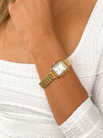 Horatia Gold Square Face Chain Watch (FREE over $180) Image