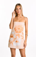 Jannie Orange Floral Mini Dress Image