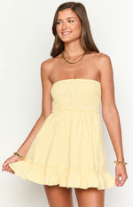 Kimmy Yellow Mini Dress Image