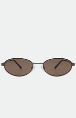 Otra Eyewear Rosie Brown Oval Sunglasses Image