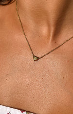 Stassi Gold Heart Letter Necklace Image