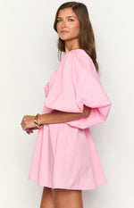 Torie Pink Short Sleeve Mini Dress Image