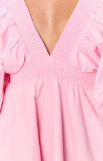 Torie Pink Short Sleeve Mini Dress Image