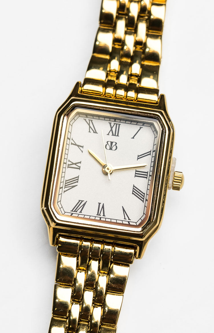 Horatia Gold Square Face Chain Watch (FREE over $180) Image