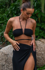 Dixie Black Halter Top Image