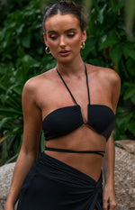 Dixie Black Halter Top Image