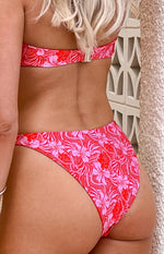 9.0 Swim Bianca Pink Floral Bikini Bottoms Image