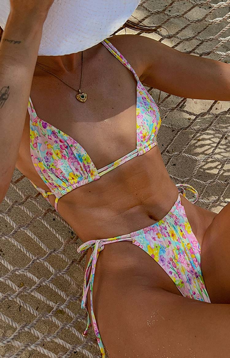 9.0 Swim Sumba Painted Floral Bikini Top Image