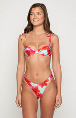 9.0 Swim Bianca Green Floral Bikini Top Image