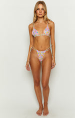 9.0 Swim Sumba Painted Floral Bikini Top Image
