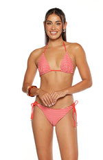 9.0 Swim Wave Red Stripe Triangle Bikini Top Image