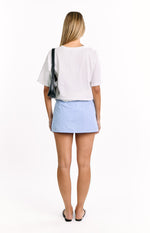 Adrianne Blue Striped Skort Image