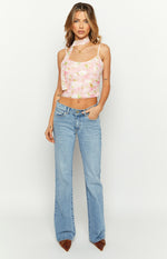 Irina Pink Print Cami Top Image
