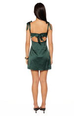 Akira Green Tie Mini Dress Image