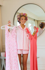 Alexea Pink Stripe Pajama Shirt Image