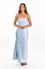 Alexia Blue Strapless Maxi Dress Image