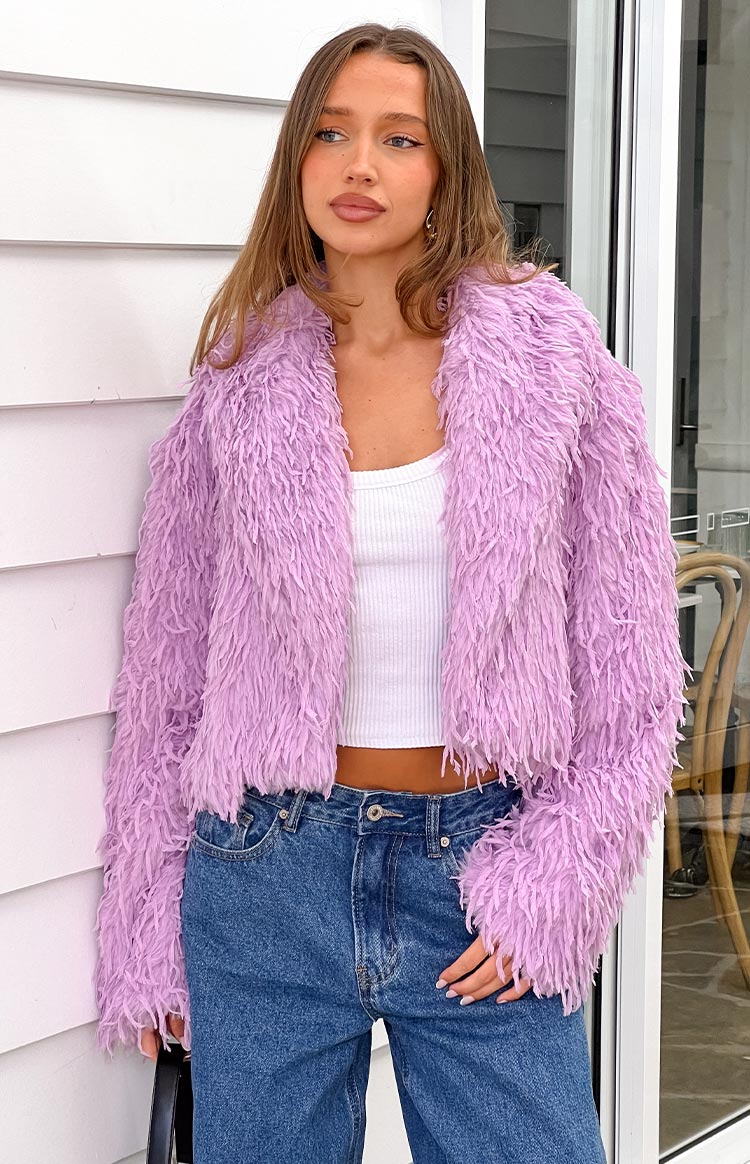 Amy Purple Fringe Jacket Image