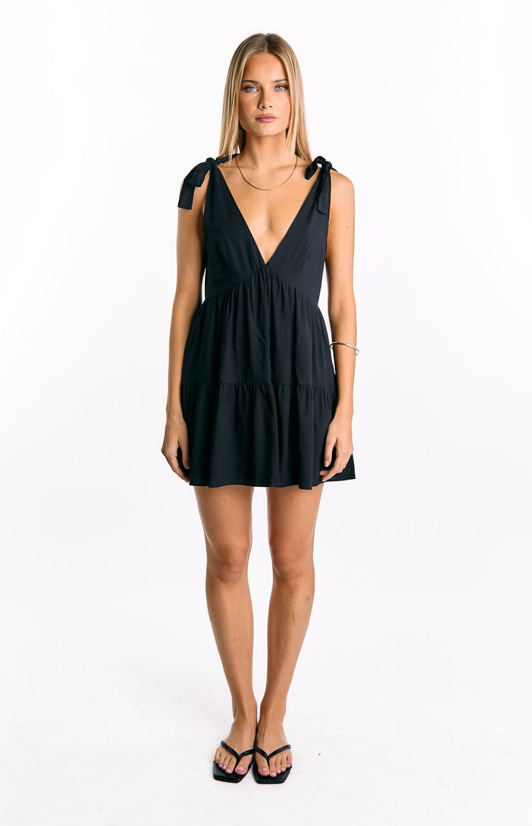 Angel Girl Black Mini Dress Image