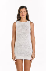 Annalee Cream Crochet Mini Dress Image
