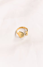 Aquaria Gold Seashell Ring Image