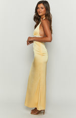 Arli Yellow Lace Maxi Dress Image