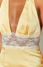 Arli Yellow Lace Maxi Dress Image