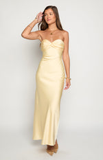 Ashley Yellow Formal Maxi Dress Image