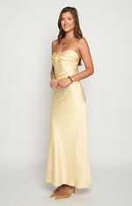 Ashley Yellow Formal Maxi Dress Image