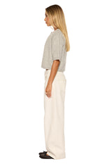 Aurelia Light Grey Short Sleeve Cropped Cardigan Image