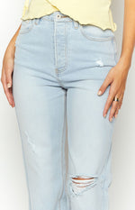 Azura Light Wash Denim Jeans Image