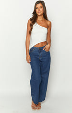 Beauty White One Shoulder Top Image