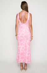 Beck Pink Floral Maxi Dress Image