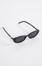 Beginning Julie Black Rounded Sunglasses (FREE over £55) Image