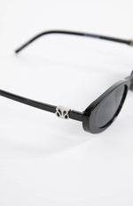 Beginning Julie Black Rounded Sunglasses (FREE over £55) Image
