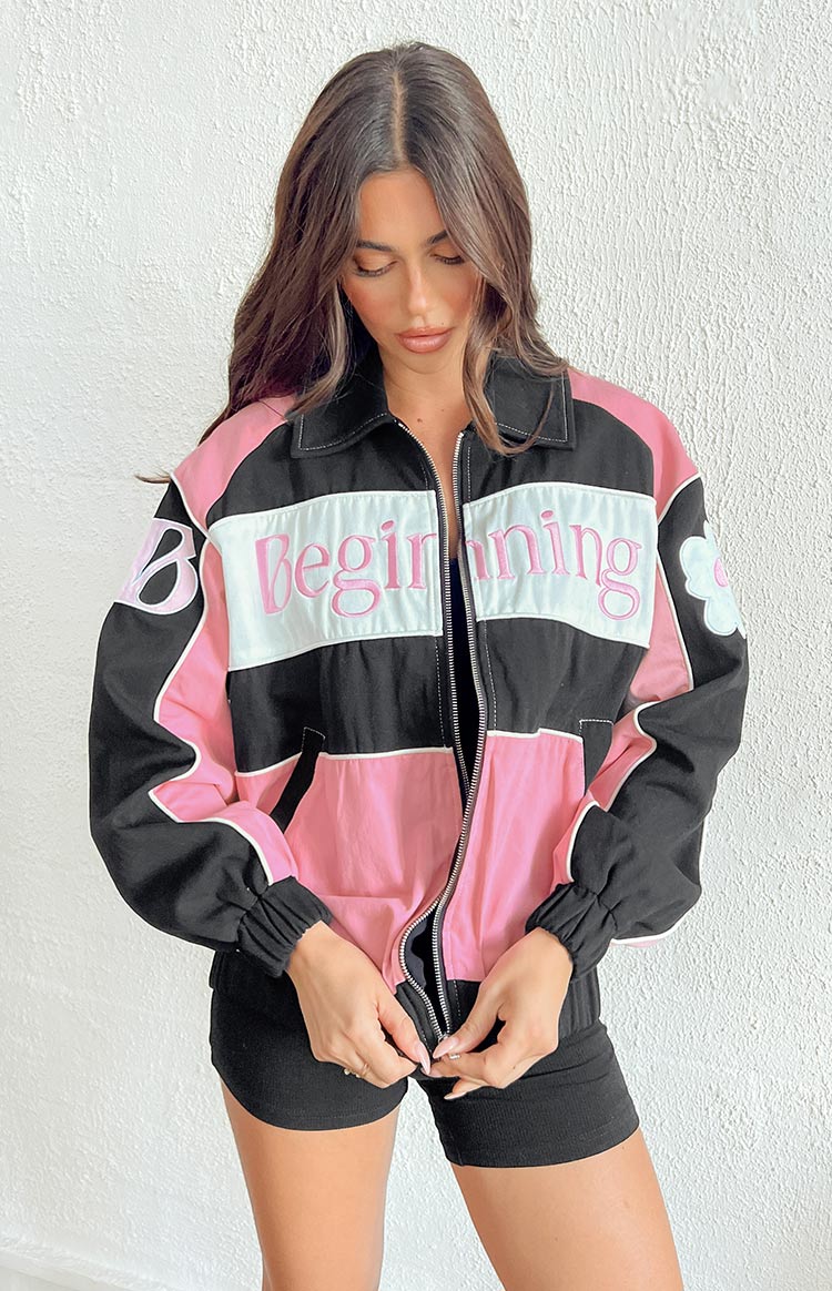 Beginning Pink Bomber Jacket Image