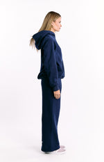 Beginning Navy Leopard Star Hoodie Image