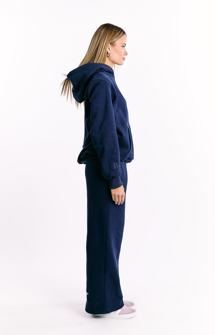 Beginning Navy Leopard Star Hoodie Image