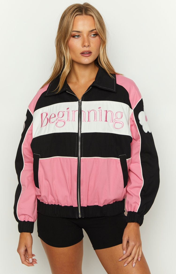 Beginning Pink Bomber Jacket Image