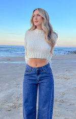 Belmont Cream Stripe Sweater Image