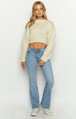 Belmont Cream Stripe Sweater Image
