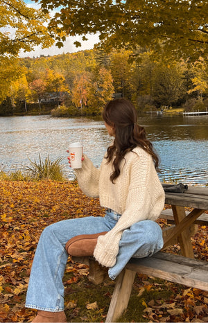 Belmont Cream Stripe Sweater