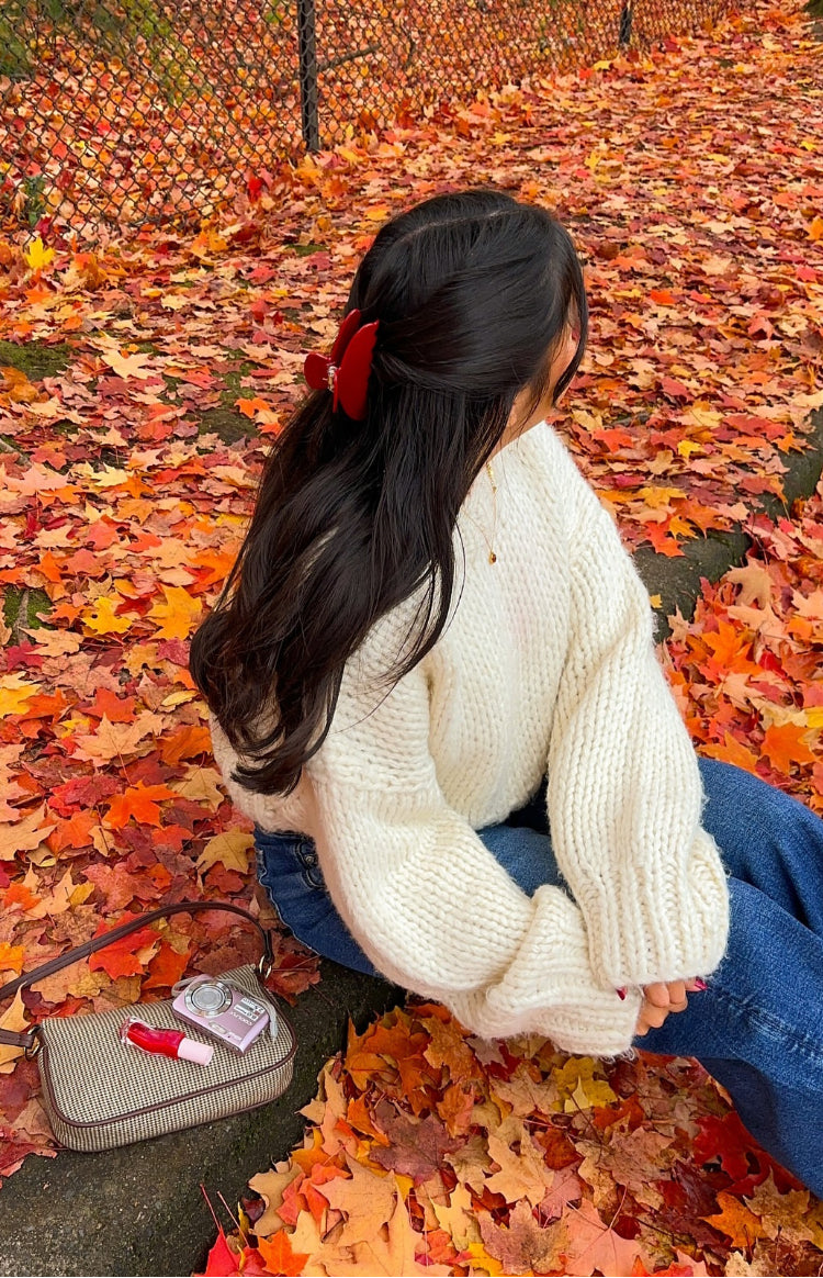 Belmont Cream Stripe Sweater Image