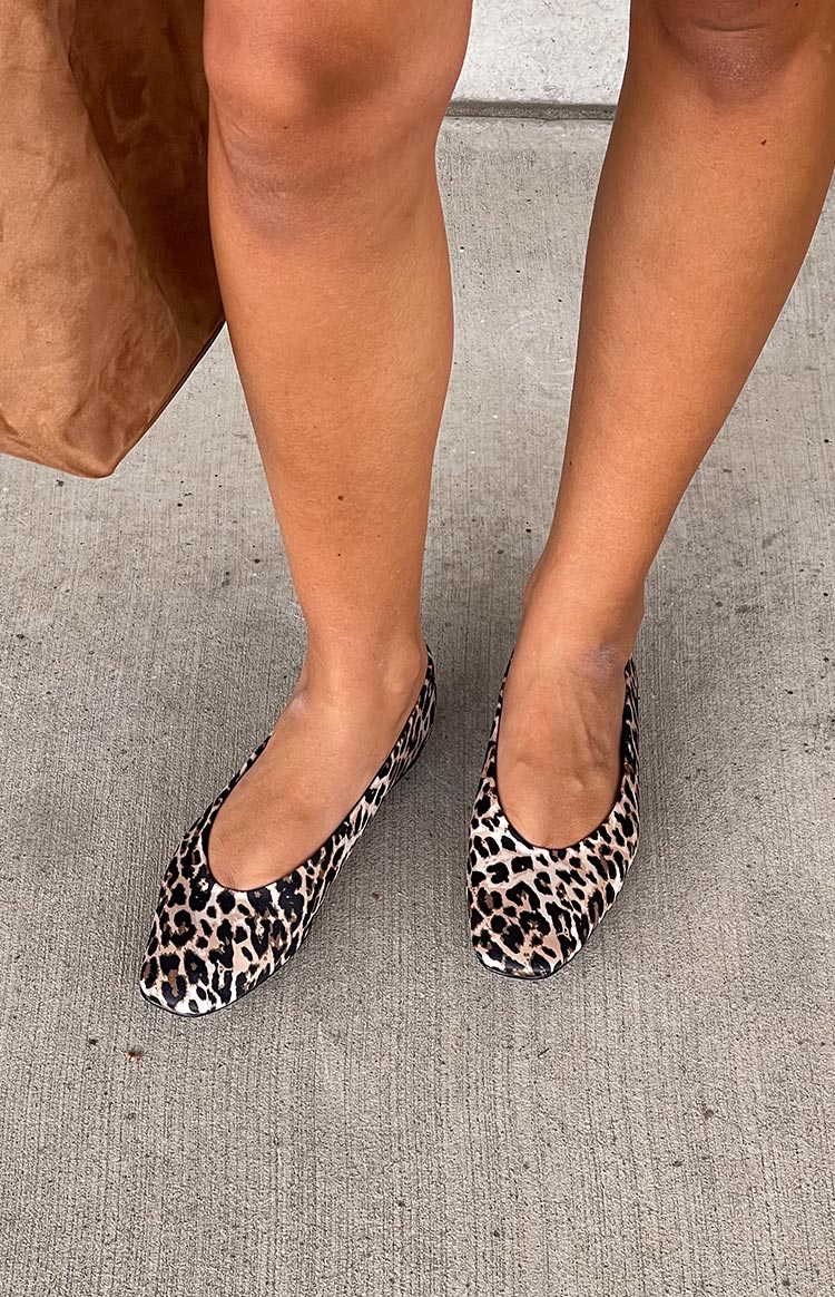 Billini Suzie Leopard Ballet Flats Image