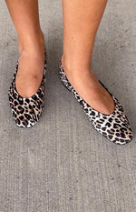 Billini Suzie Leopard Ballet Flats Image