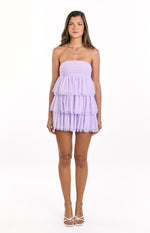 Birthday Girl Lilac Mini Party Dress Image