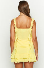 Caspian Yellow Chiffon Top Image