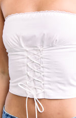 Dakota White Strapless Top Image