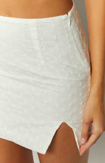 Dallas White Mini Skirt Image