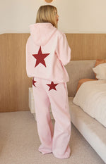 Dania Pink Burgundy Star Track Pants Image