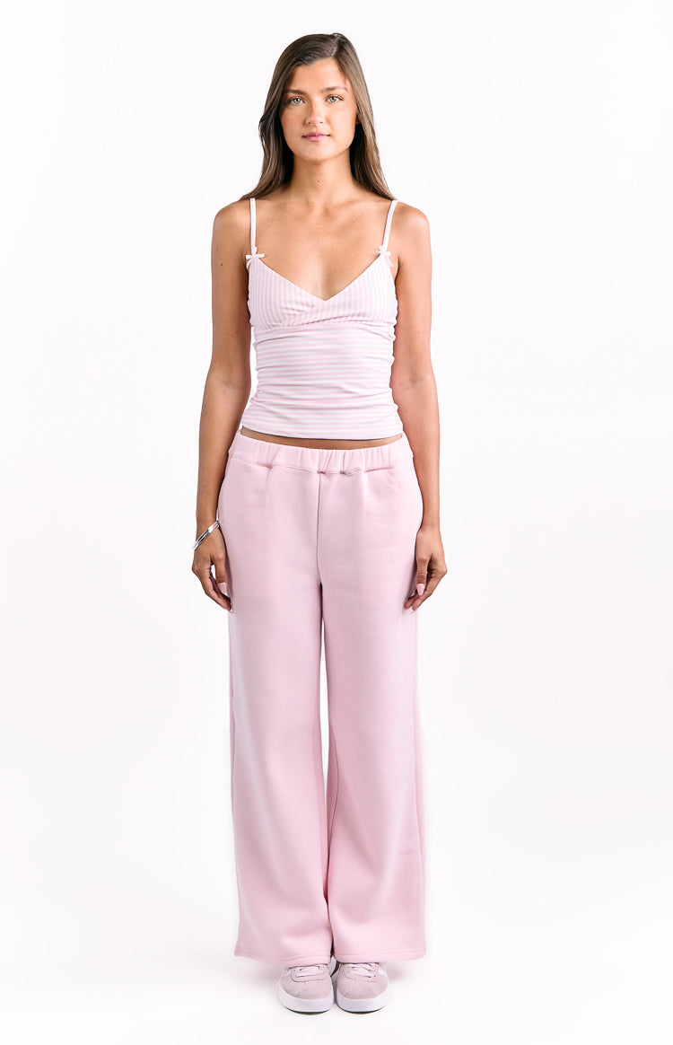 Dania Pink Burgundy Star Track Pants Image